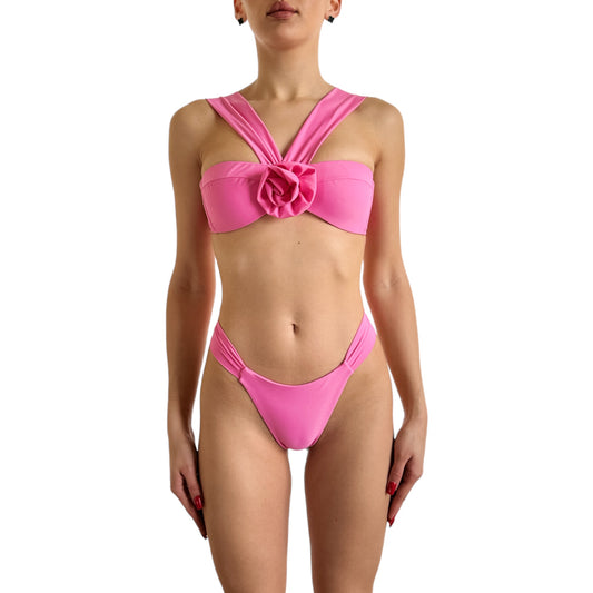 Bikini fascia con rosa